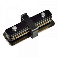 Коннектор для шинопровода прямой Volpe UBX-Q121 K11 Однофазный Черный IP20 картинка 